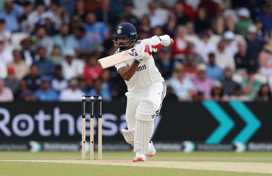 Rahul was unbeaten on 47 at stumps on day 3